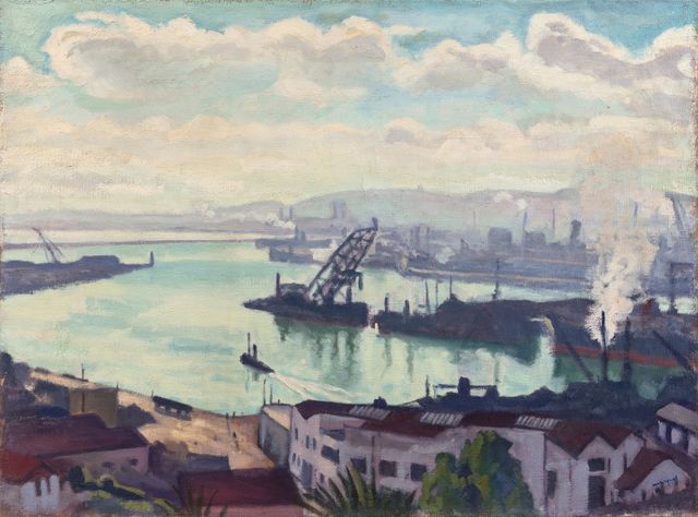 Fumées Dans Le Port