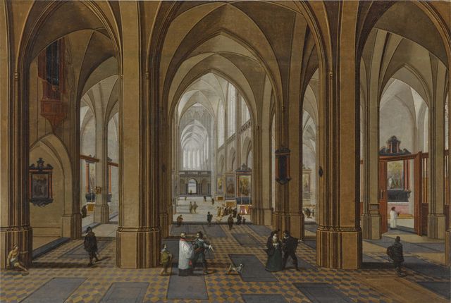 Interior Of Antwerp Cathedral