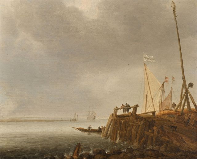 Estuary Scene With A Jetty In The Foreground