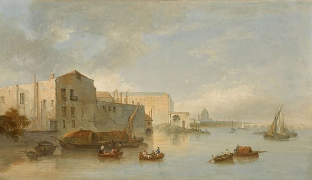 A View Of The Thames With The Adelphi, Blackfriars Bridge And St Paul’s Cathedral In The Background