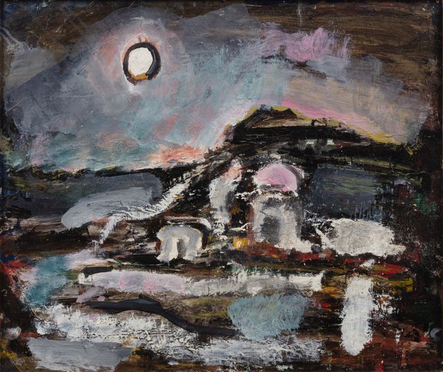 Clair De Lune. Souvenir De Montana En Valais