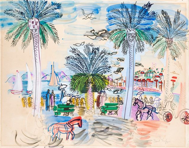 Cannes, le Suquet vue de la Croisette