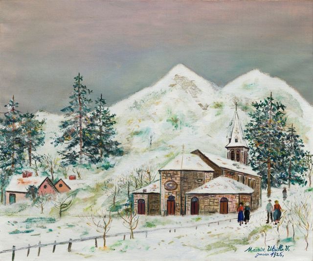 Effet de neige ou Église sous la neige