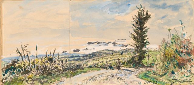 Paysage du Dauphiné (recto; verso)