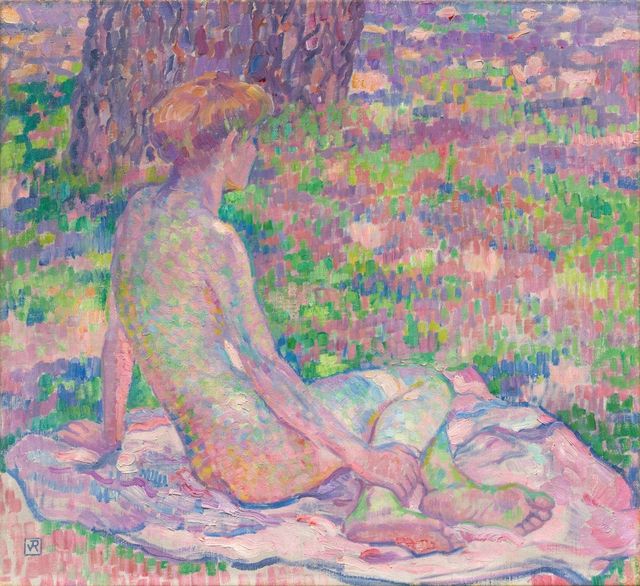 Baigneuse assise / Étude de nu ou Petit nu assis (sous les pins)