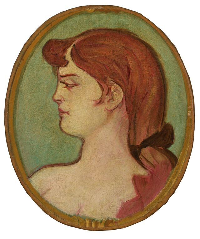 Portrait de femme, Décoration du salon de la maison de la rue d'Amboise