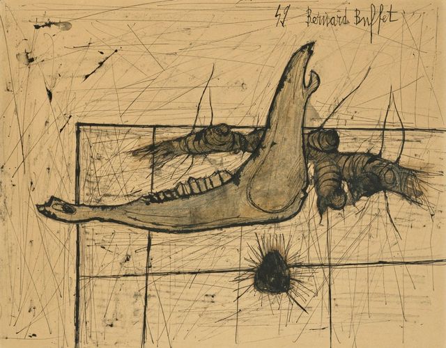 Mâchoire, racine, oursin