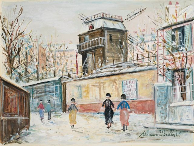 Le Moulin de la Galette sous la neige