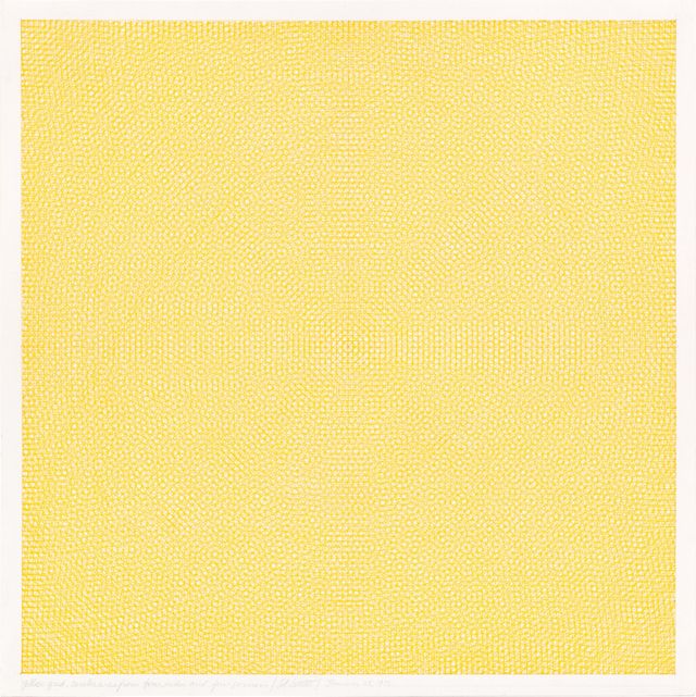 Yellow Grid, Circles and Arcs from Four Sides and Four Corners