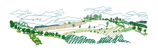 View Near Fremont Center (With Clouds)