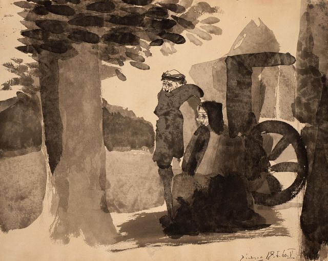 Homme et vieille femme