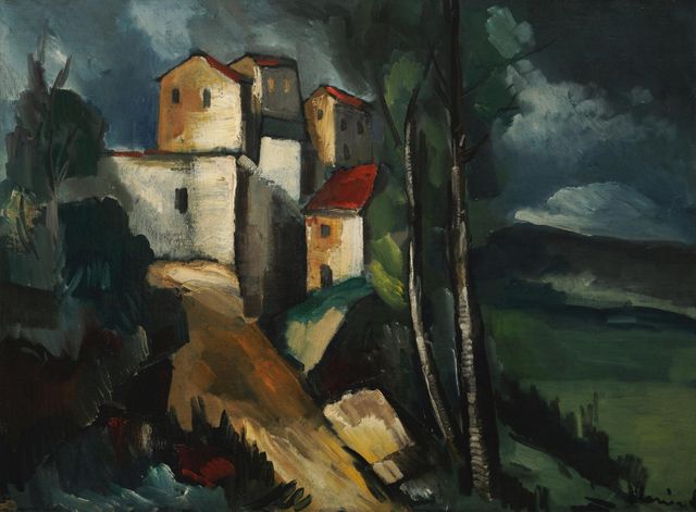 Maisons sur la colline au Petit-Andelys