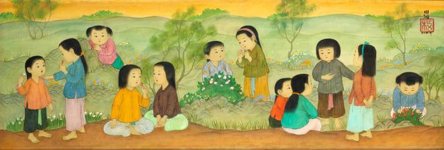 Les Fillettes en Plein Air