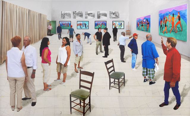 Two Chairs with People