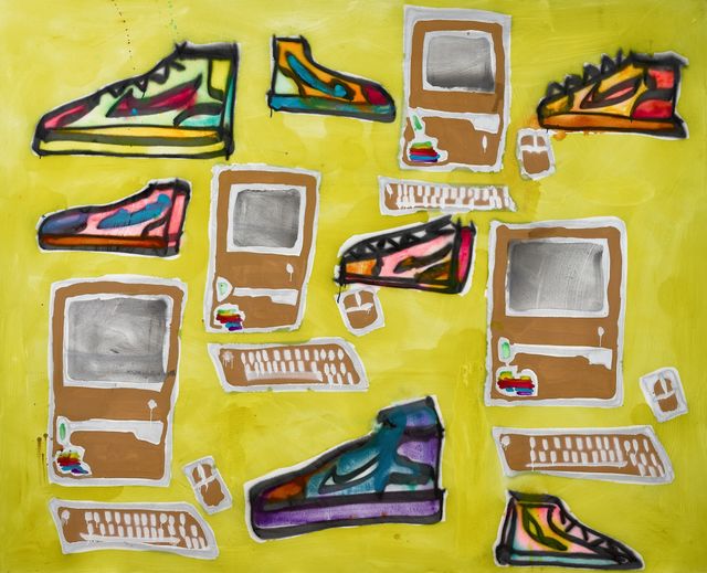 Apple Computers + Sneakers +