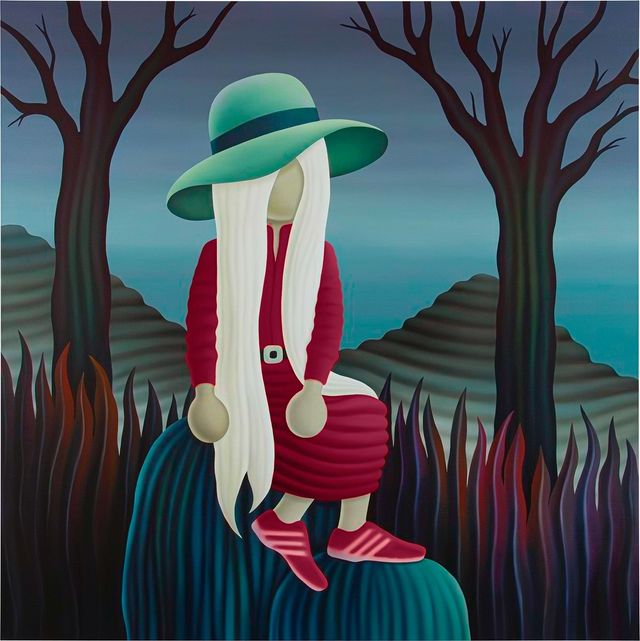 The Viewer with Red Dress