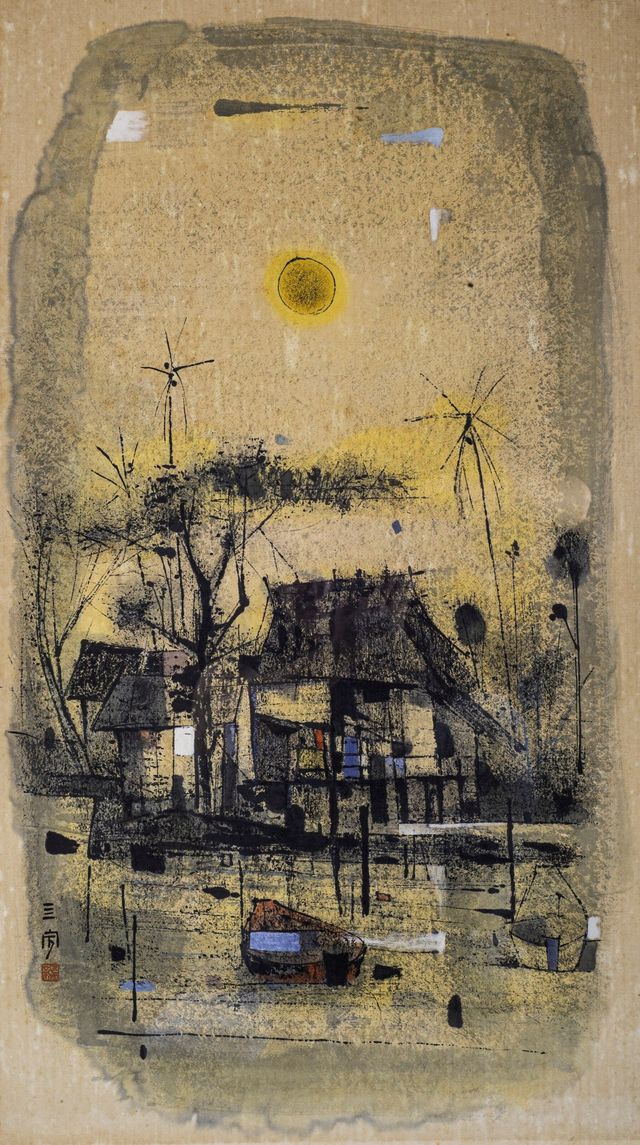 Kampong Scene (Houses on Stilts)