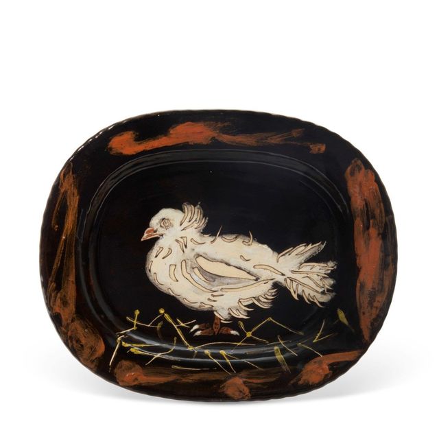 Colombe sur lit de paille (A.R. 79)