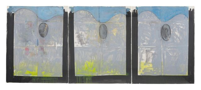 Three Studies for Three Palettes Behind Three Windows