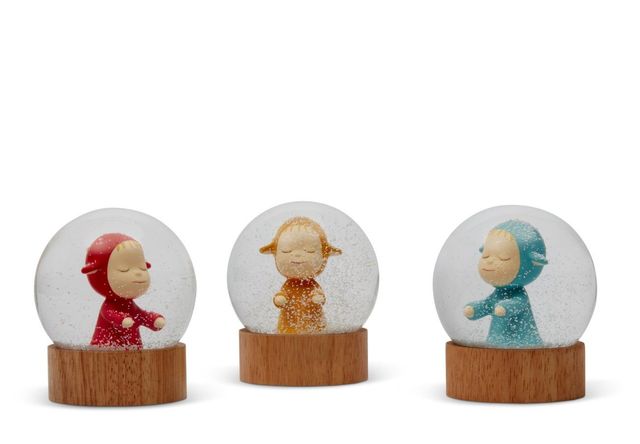 Little Wanderer Snow Globe (Red, Yellow, Blue)