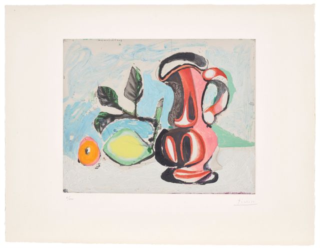 Nature morte au citron et pichet rouge (Still Life with Lemon and Red Pitcher)