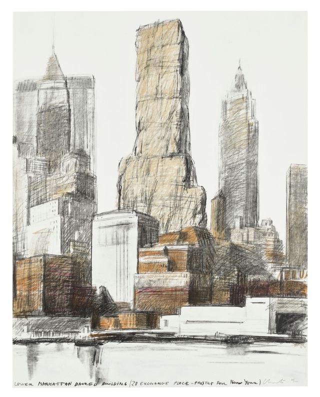 Lower Manhattan Packed Building, 20 Exchange Place, Project for New York (S. 61)