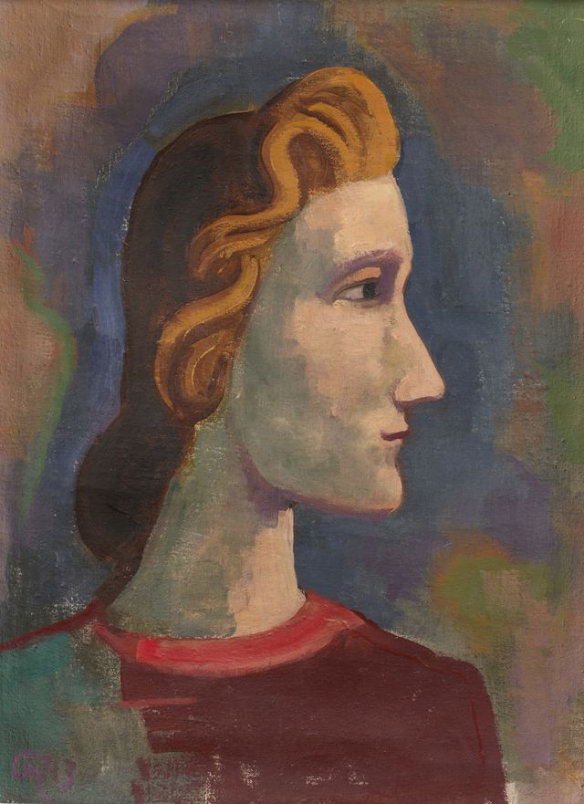 Frauenbildnis Nach Rechts