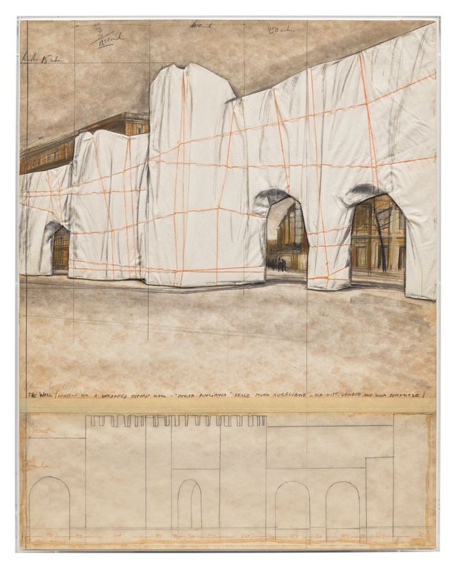 The Wall (Project for a Wrapped Roman Wall)