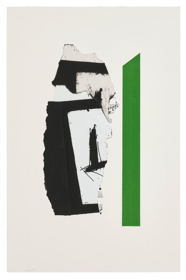 In White with Green Stripe