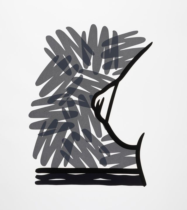 Seascape Tit with Scribbles