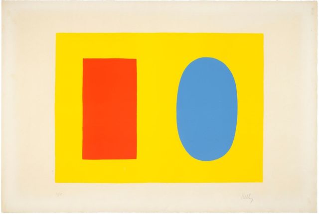 Orange and Blue over Yellow