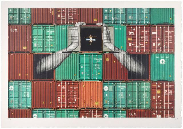 Ballerinas in Containers, Holding Tight, Le Havre, France