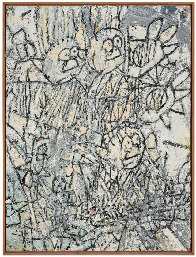 Self Portrait - Grey & Yellow