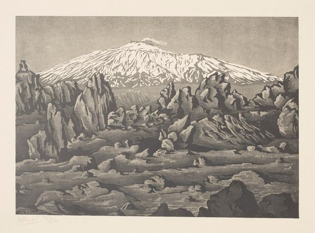 (Old Lava From) Mount Etna near Bronte, Sicily