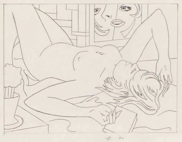 Nude With Abstract Painting