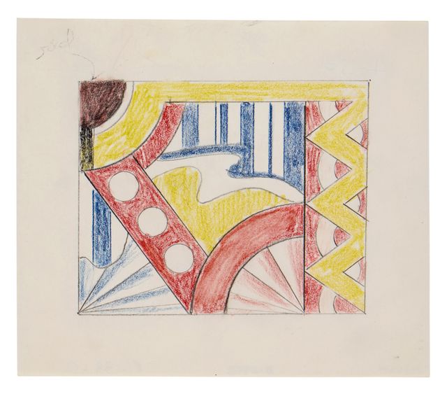 Modern Painting With Zigzag