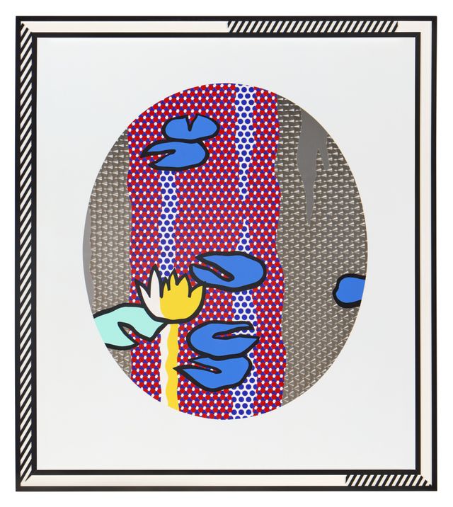 Water Liliesblue Lily Pads, From The Water Lilies Series