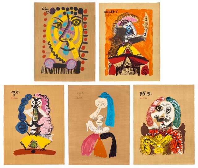 Portraits imaginaire (Imaginary Portraits): five prints