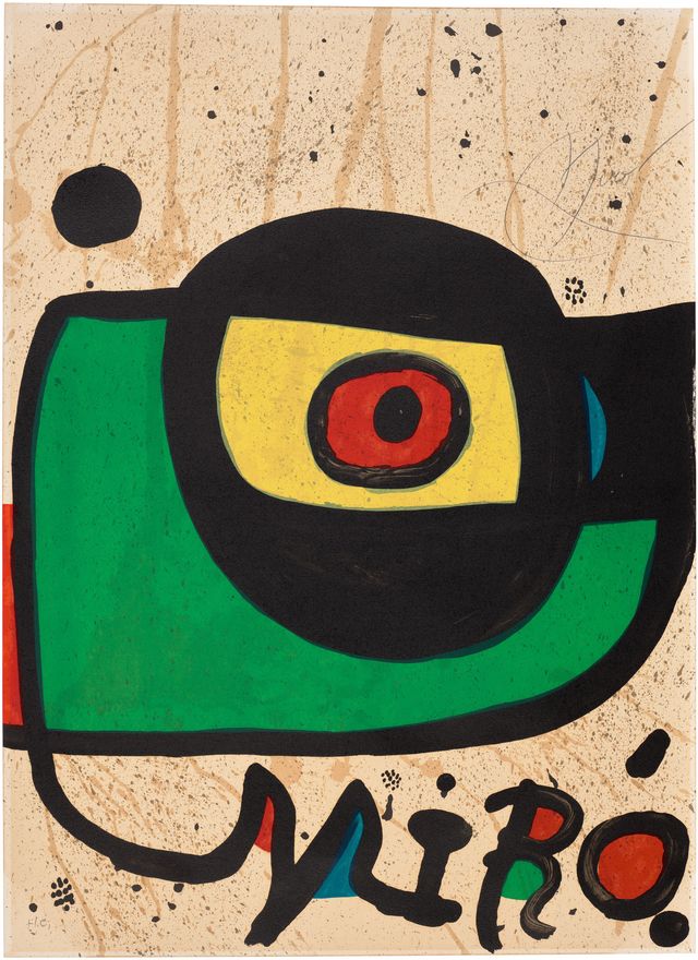 Poster for the exhibition 'Miró. Pintura', Museo Español de Arte Contemporáneo, Madrid (M. 1164)