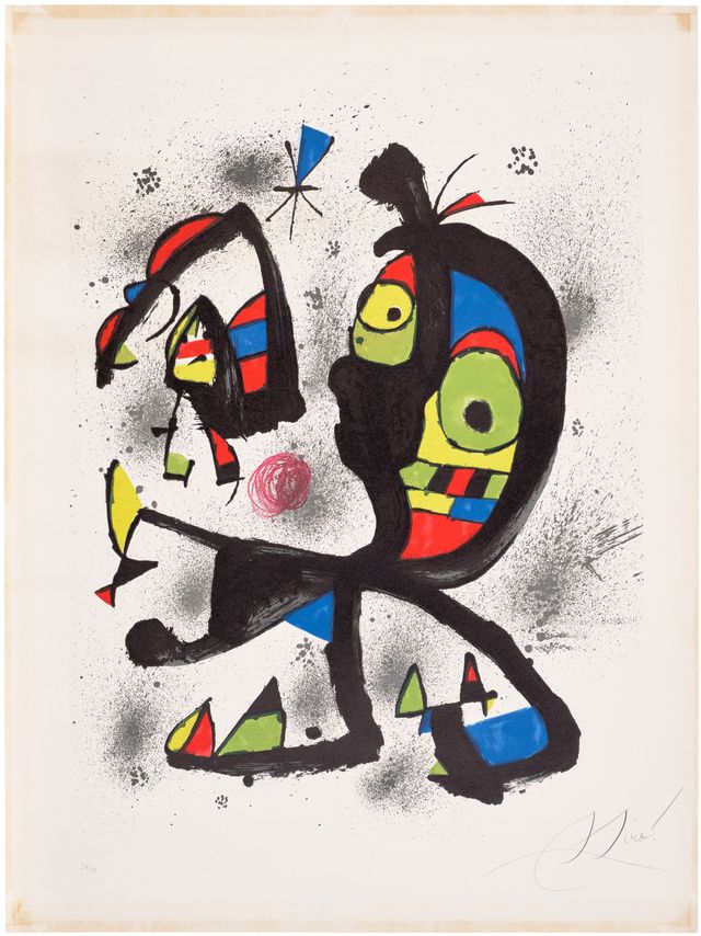 Poster for the exhibition 'Joan Miró. Obra gráfica', Fundació Joan Miró, Barcelona (M. 1210)