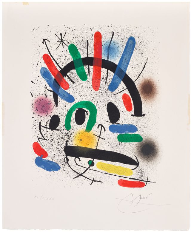Joan Miró Lithographs I: one print (M. 858, see C. Bks. 160)