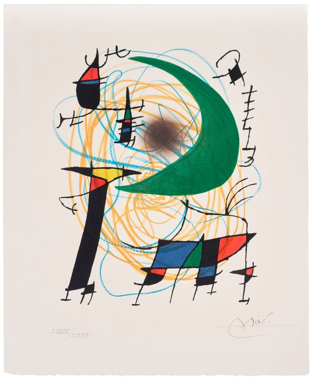 Joan Miró Lithographs I: one print (M. 861, see C. Bks. 160)