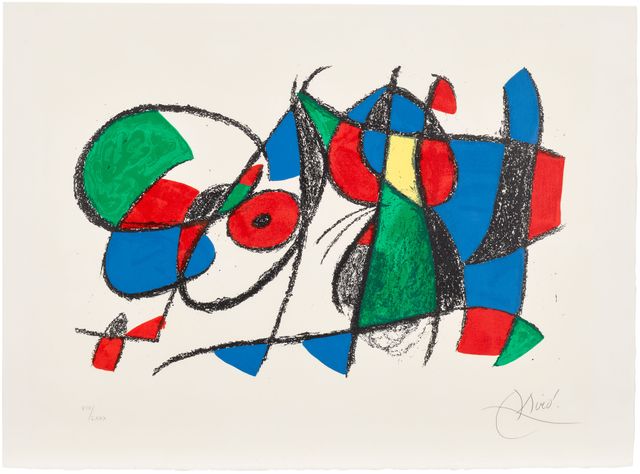 Joan Miró Lithographs II: one print (M. 1044, see C. Bks. 198)