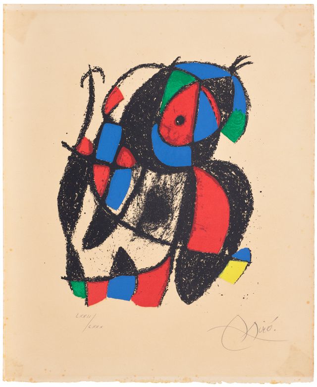 Joan Miró Lithographs II: one print (M. 1049, see C. Bks. 198)