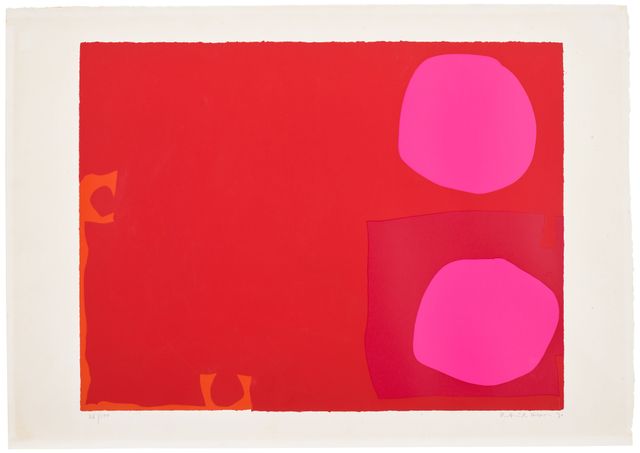 Two Magenta Discs in Dark Reds: April 1970