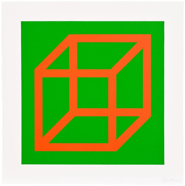 Open Cube in Color on Color: one print (K. 2003.05)