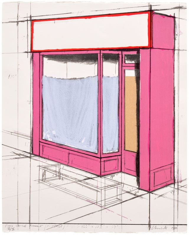 Pink Store Front, Project, from Marginalia, Homage to Shimizu (S. 105)