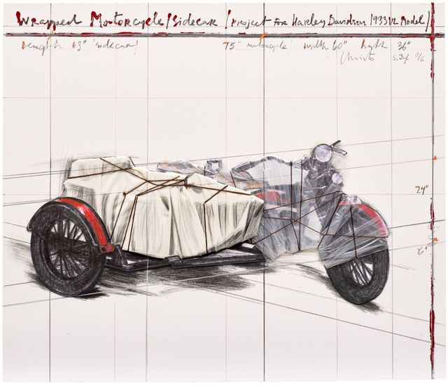 Wrapped Motorcycle/Side Car, Project for Harley Davidson 1933 VL Model (S. 176)