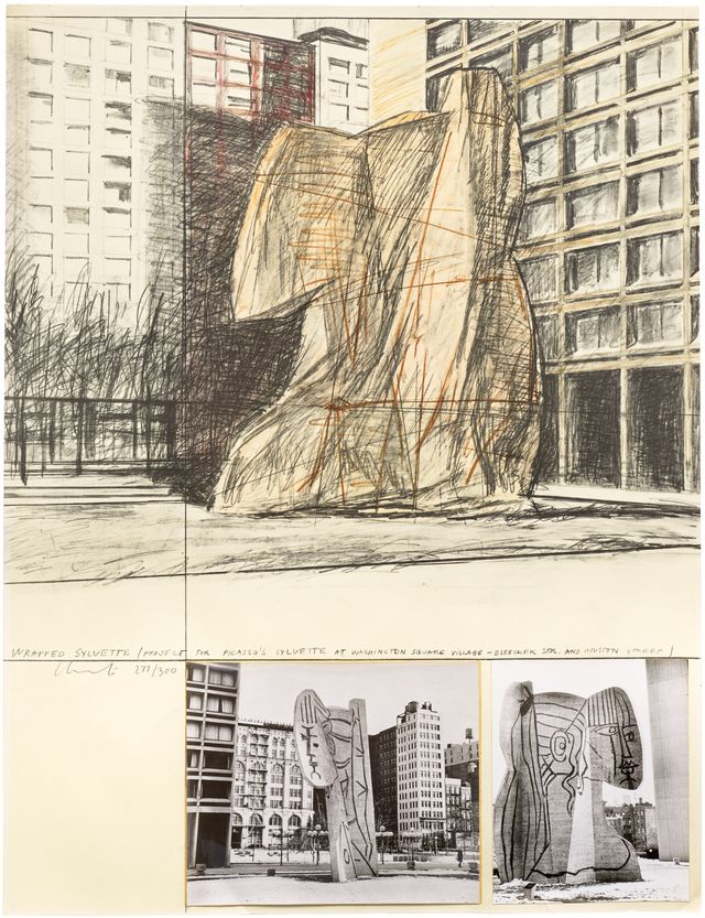 Wrapped Sylvette, Project for Washington Square Village, New York (S. 60)