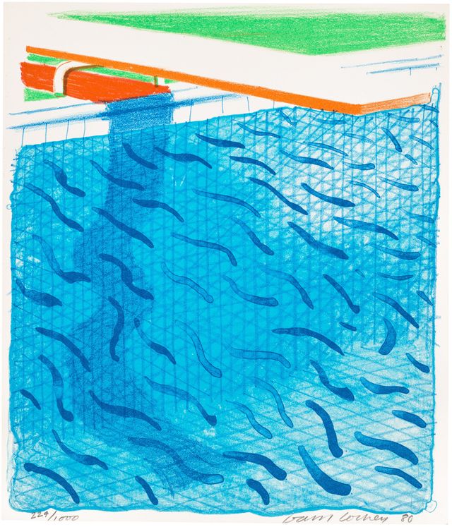 Pool Made with Paper and Blue Ink for Book, from Paper Pools (T.G. 269, M.C.A.T. 234)